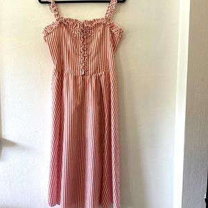 EUC Womens Dress by Steele - Size M - Pink/White Stripes